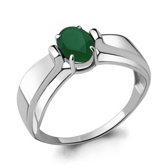 Кольцо из серебра р. 18,5 Aquamarine 6593209, агат