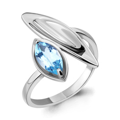 Кольцо из серебра р. 17,5 Aquamarine 6919502, топаз