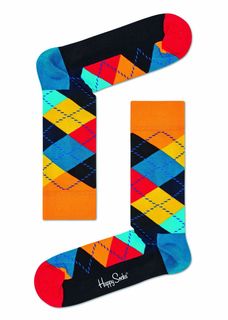 Яркие носки унисекс Argyle Sock Happy Socks