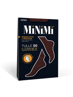 Носки женские Minimi Basic TULLE LUREX 50 бордовые OS