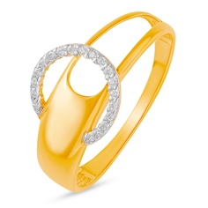 Кольцо из красного золота р. 18,5 585Gold 4300136289, фианит
