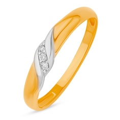 Кольцо из красного золота р. 17,5 585Gold 4300116899, бриллиант