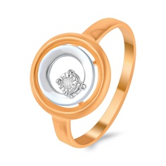 Кольцо из красного золота р. 18 585Gold 4300139180, бриллиант