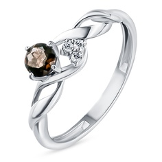 Кольцо из серебра р. 16 585Gold 4100089509, раухтопаз