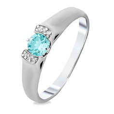 Кольцо из серебра р. 16,5 585Gold 4100089625, топаз