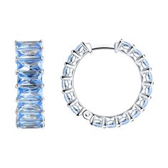Серьги конго из серебра ЯХОНТ Ювелирный 2700733, фианит