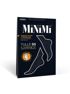 Носки женские Minimi TULLE LUREX 50 голубые one size