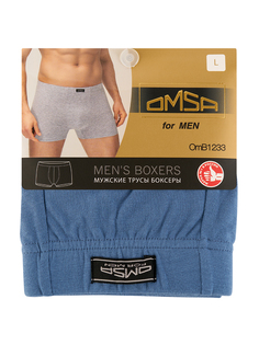 Трусы мужские Omsa for men OmB 1233 голубые 4XL