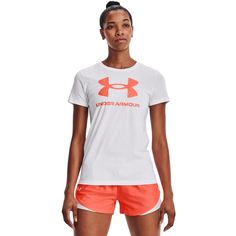 Футболка женская Under Armour Live Sportstyle Graphic Ssc белая SM