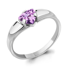 Кольцо из серебра р. 17 Aquamarine 6965404, аметист