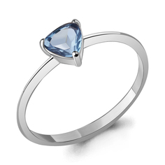 Кольцо из серебра р. 17,5 Aquamarine 6694905, топаз