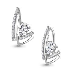 Кулон из серебра с фианитом Aquamarine 24647А