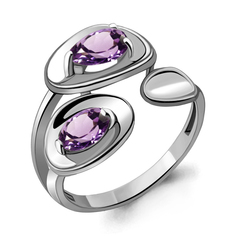 Кольцо из серебра с аметистом р.20,5 Aquamarine 6918704