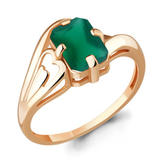 Кольцо из серебра р. 18 Aquamarine 6575709, агат