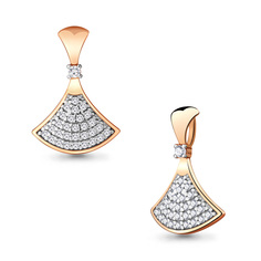 Кулон из серебра Aquamarine 24283А, фианит