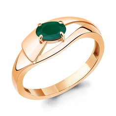 Кольцо из серебра р. 16,5 Aquamarine 6967209, агат