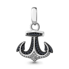 Кулон из серебра Aquamarine 24564Ч_925_р, нанокристалл