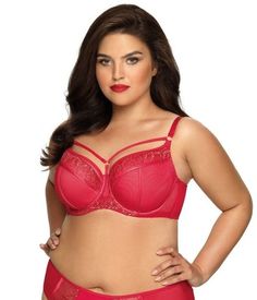 Бюстгальтер женский Novika Margot №02 PU красный 70G