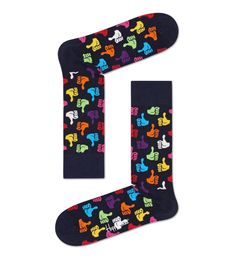 Носки мужские Happy Socks THU01 6550 черные 25