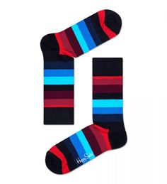 Носки мужские Happy Socks STR01 9350 разноцветные 25