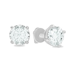 Серьги пусеты из серебра 585Gold 702008180, фианит