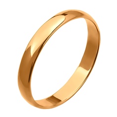 Кольцо обручальное из красного золота р. 16,5 585Gold 601000189