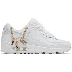 Кроссовки женские Nike W AIR MAX 90 PRM белые 38 EU