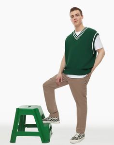Брюки мужские Gloria Jeans BJN012667 коричневые 42/176