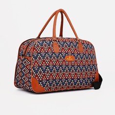 Дорожная сумка женская NoBrand 9816702 рыжий/разноцветная