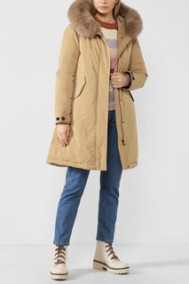 Парка женская Woolrich CFWWOU0298FRUT0573 коричневая 2XL