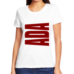 Футболка женская NoBrand ада белая 2XS