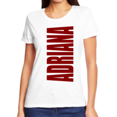 Футболка женская NoBrand адриана белая 3XL