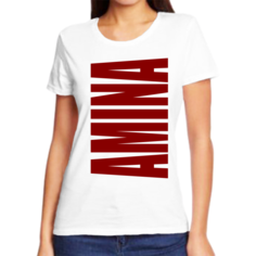 Футболка женская NoBrand амина белая 10XL