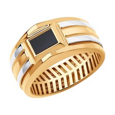 Кольцо из красного золота р. 19,5 SOKOLOV 018623, шпинель нано