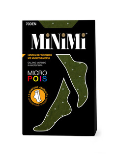 Носки женские Minimi MICRO POIS 70 коричневые one size