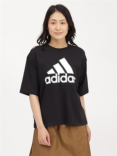 Футболка Adidas для женщин, HR4931, размер L, чёрно-белая-095A