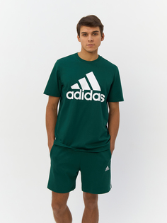 Футболка Adidas для мужчин, IS1300, размер 2XL, зелёная-024A