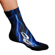 Vincere SAND SOCKS BLUE LIGHTNING Носки для пляжного волейбола Черный/Синий S