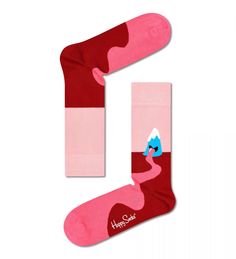 Носки унисекс Happy socks MOU01 розовые 29