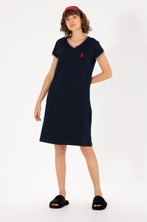 Платье домашнее женское U.S. POLO Assn. G082SZ0HF016872 синее L