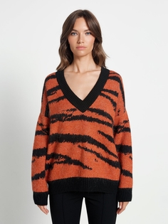 Пуловер женский Eleganzza 01-00041983 оранжевый M