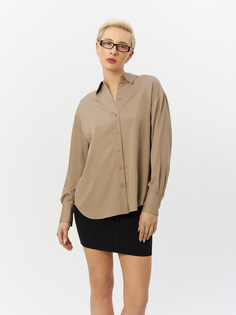 Блузка Calvin Klein женская, бежевая, размер 46, K20K206777