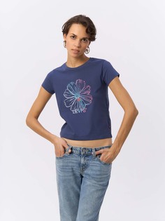 Футболка женская Levis A6126 синяя S Levis®