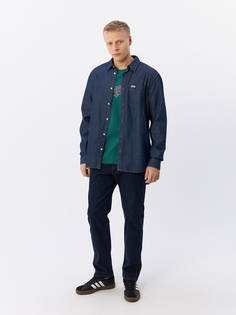 Рубашка мужская Wrangler 112339864007 синяя XXL