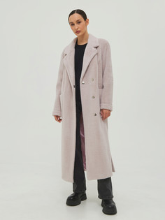 Пальто женское Каляев 70996 фиолетовое 46 RU