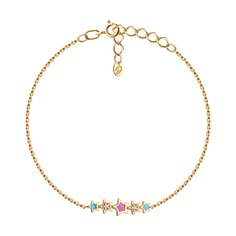 Браслет из серебра р. 13 Diamant 93-150-02694-1, фианит\эмаль