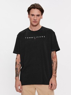 Футболка Tommy Hilfiger Jeans мужская, черный-BDS, XL, DM0DM17993