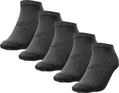 Комплект носков мужских 4F 4FWAW23USOCM220-23M серых 43-46 5 пар