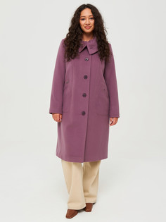 Пальто женское Каляев 55312 фиолетовое 50 RU