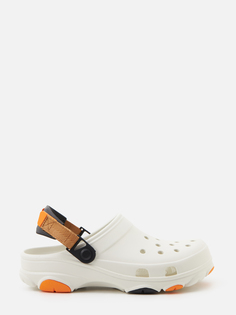 Сабо унисекс Crocs CR206340 белые, мультицвет-WHMT, US 12